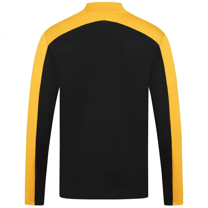 Wolverhampton Wanderers Fan Shop | 2025-26 Coaches Training 1/4 Zip – Black/Gold Collection Official Wolves Fan Gear